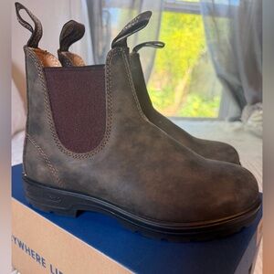 Blundstone Rustic Brown 585 Chelsea Boots Women 8.5 Leather Ankle Pull On